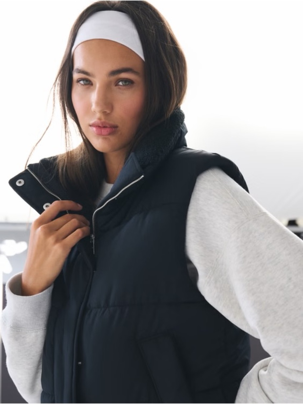 Abercrombie & Fitch Oversized Puffer Vest